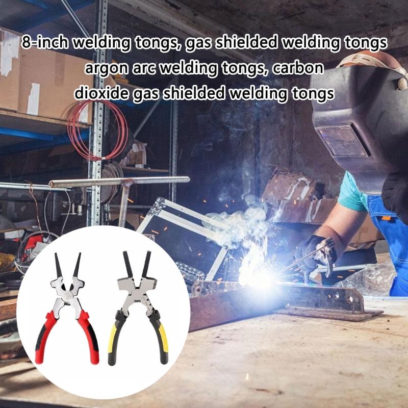 8Inch Welding Pliers For MIG TIG CO2 Gas Shielded Welding With Ergonomic Handle Industrial Carbon Steel Tool
