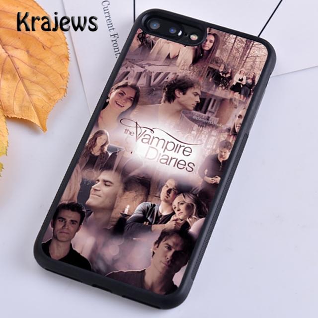 Krajews The Vampire Diaries Phone Case Cover For iPhone 17 Air 16 15 14 Plus 11 12 13 Pro Max Coque Shell Fundas
