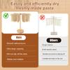 Rotary Pasta Drying Rack Wood Collapsible Detachable Kitchen Stand Dryer Tools Easy Installation Pasta Hanging Rack Portable