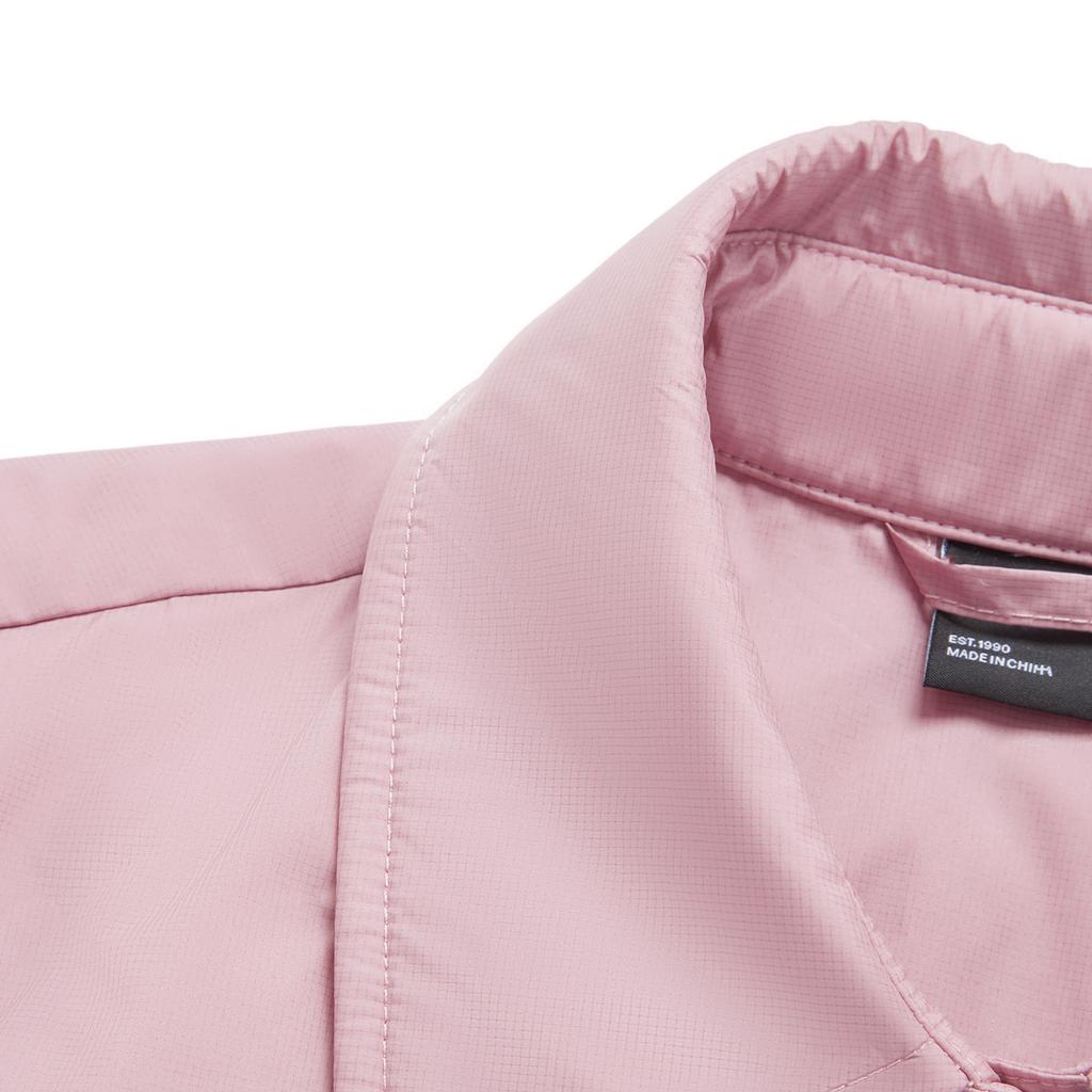 Li-Ning Hot Pot Down Jacket Series Water-Repellent Solid Color Casual Dopamine Down Jacket Women Outerwear Light-Pink AYMU230-2