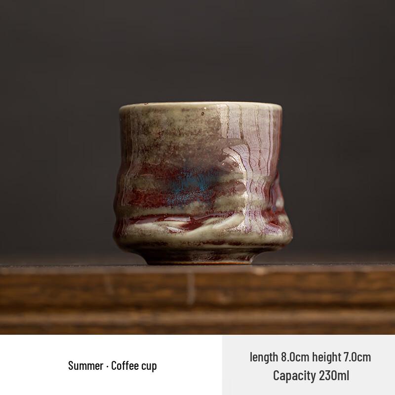 

Handcrafted Kiln-Glazed Ceramic Tea Cup