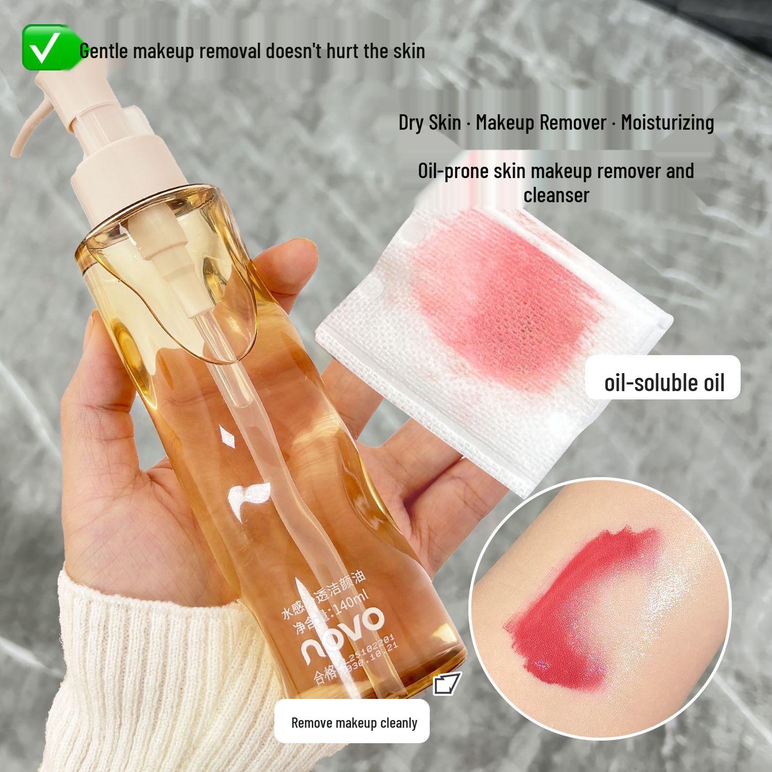

Novo Hydro-Feeling Deep Cleanse: Gentle Three-in-One Makeup Remover for Eyes, Lips, and Face