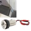 1in Recessed Deck Light 12 to 24V IP68 Waterproof 316 Stainless Steel for Deck Stairs Patios Floors Pools Walkways