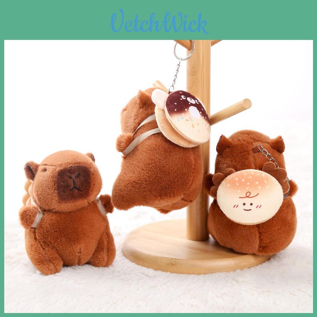 Capybara Animal Plush Keyring Cute Water Bear Toy Suitable For Bag Decor And Gifts