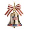 United States 250th Anniversary Bell Ornament Commemorative Patriotic Christmas Tree Hanging Bell Decoration Holiday Party Pendant