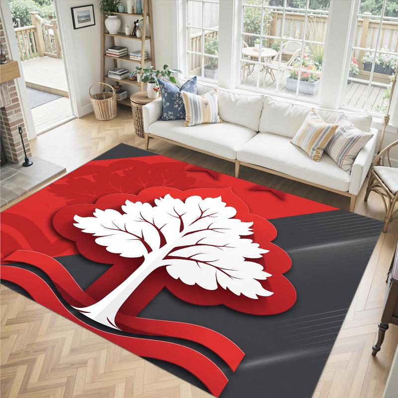 Nottingham Forest Design Kristall Samt Teppich Gemütlich Nicht?Rutschfester Teppich mit Aufdruck für Schlafzimmer Wohnzimmer Eingang