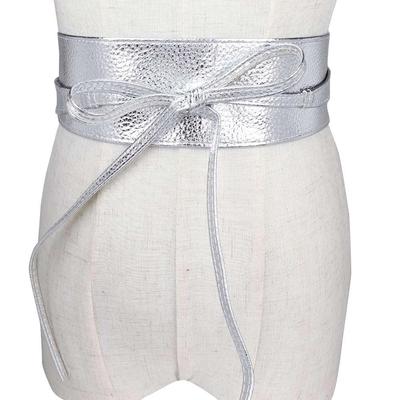 Weiches Leder Elegenter Schleifen Gürtel Damen Mädchen Gürtel Breit Selbstbindend Um die Taille Wickelband Kleid Gürtel