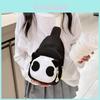 Adorable Cartoon Panda Colorful Kids Chest Bag Lightweight Nylon Material For Preschoolers