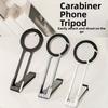 Foldable Phone Tripod Carabiner Creative Phone Handle Holder Magnetic Phone Tripod  Travel