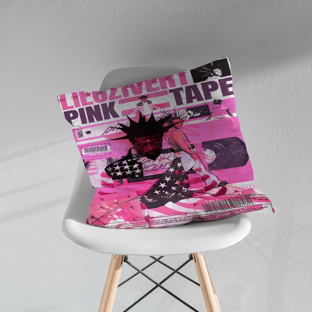 Popular Hip Hop Rap L-Lil U-Uzi V-Vert Pillowcase Toon Gift Cushion Cover Bedroom Home Sofa Chair Seat Decor Pillow Case