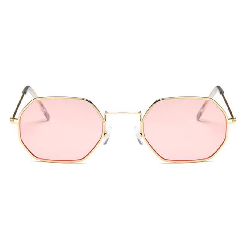 Hexagon Yellow Sunglasses Women Designer Classic Sun Glasses For women