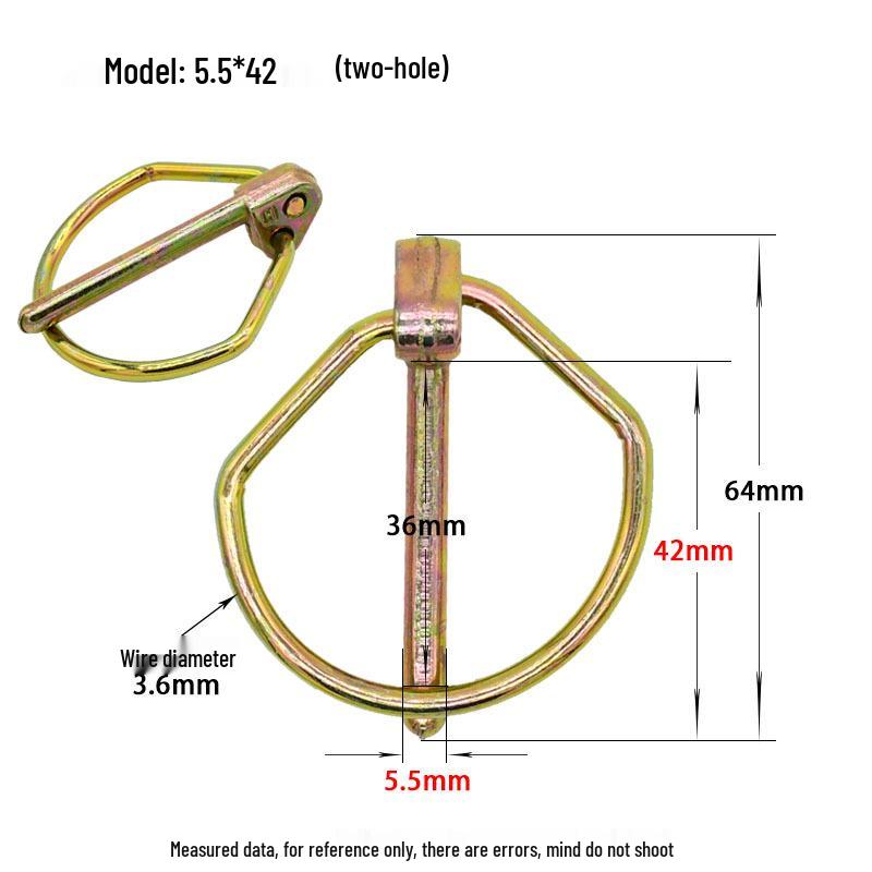 DIN11023 Heavy Duty Lynch Pin Safety O-Pin Rotary Tiller Hitch Spring Pin.