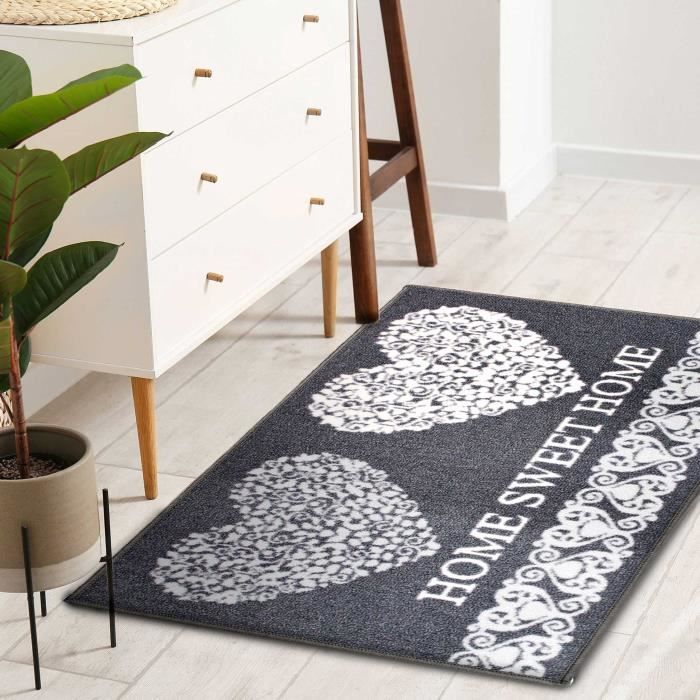 Tapis Multi-usage - Mathilda - 50 x 80 cm - 100% polyamide - Antidérapant - Lavable à 30°