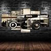 Vintage American Hot Rod Cars Canvas 5 Piece Five Panel Print Modern Wall Art Poster Picture Home Decor Gift For Him For Her