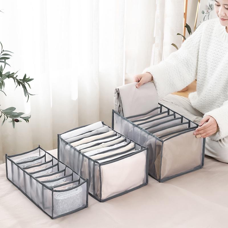 Desktop Jeans and Clothes Mesh Organizer: Dustproof Wardrobe Drawer Storage Bag
