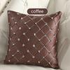 Stylish Multicolored Plaids Throw Pillow Case Square Cushion Cover For Sofa Decor
