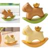 Rocking Horse Figurine Statue Collection Cute Tabletop Ornament Small Sculpture for Office Bookshelf Entrance Home Decoration