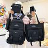 Set da 5 pezzi con Zaini Rosa di Buona Qualità Borsa per Scuola Media per Studentesse di Scuola Elementare Zaini ad Alta Capacità Astuccio