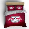 Red bulls and soccer ball. Bedding sets Duvet cover sets Duvet covers Pillowcases(1*Duvet Cover 2*Pillowcases without duvet insert)