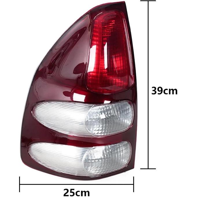 Car Rear Tail Light,Compatible With Toyota Land Cruiser Prado LC120 2003 2004 2005 2006 2007 2008 2009 Brake Light Taillight Without Bulbs(Left)