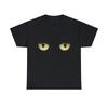 Creepy Cat Eyes Graphic Tee Shirt, S-5XL