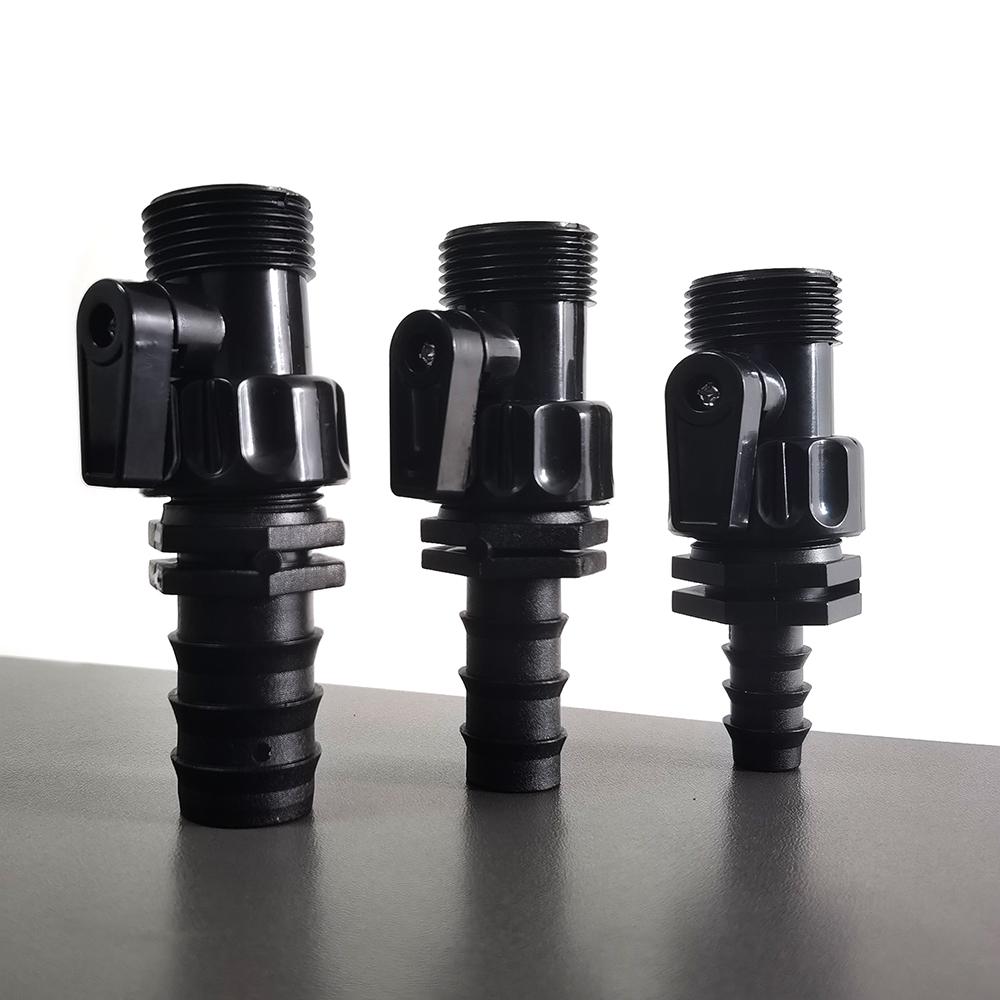 3/4'' Water pipe connector Rainwater bucket faucet Plastic water valve switch Drip irrigation pipe joint Garden irrigation