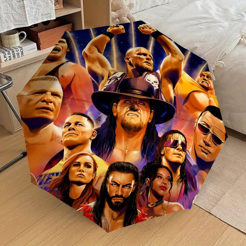

1pc Wrestling Legends Automatic Folding Umbrella, Portable Collapsible Design, Casual Outdoor Accessory L1127064