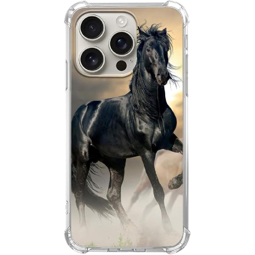 Vintage Cowboy Case Compatible with iPhone 16 Pro, Wild West Country Case for iPhone 16 Pro, Cool TPU Bumper Phone Cover Case