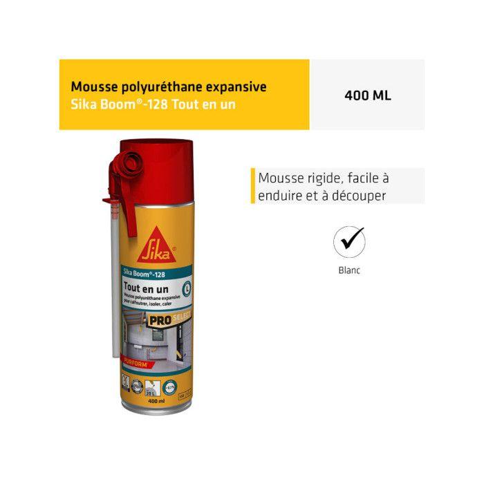Mousse expansive tout en un manuelle SIKA - SikaBoom 128 - 400ml