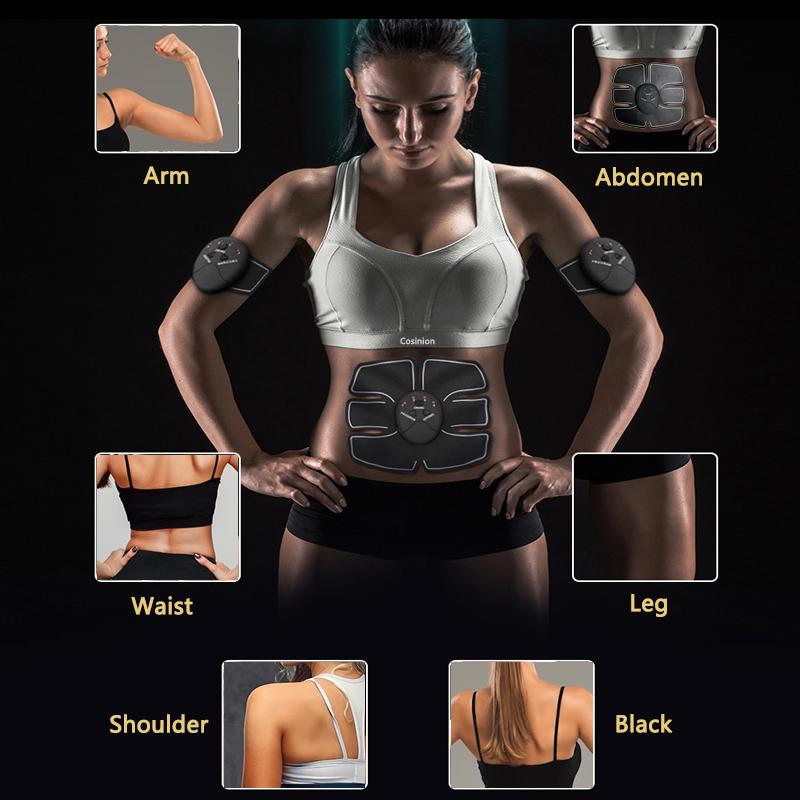 EMS Muscle Stimulator for Fitness Weight Loss Body Slimming Toner Buttock Abdomen Arms Legs Hip Trainer Massager