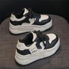 Panda Hvite Damesneakers 2024: Uformelle plattformsko med tykk såle for høydeøkning