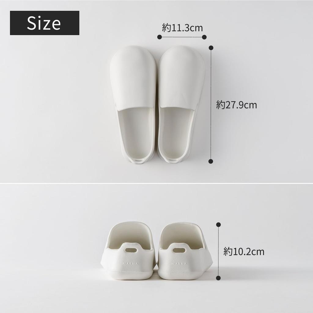 Marna Bath Slippers Hook Bath Floating W678GY (with Hole), Non-Slip Shoes, Storage, Gray,