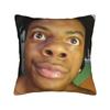 Ishowspeed Funny Meme Square Pillow Case Cushion Covers Awesome Zipper Decorative Throw Pillow Case Cover For Home 45*45Cm