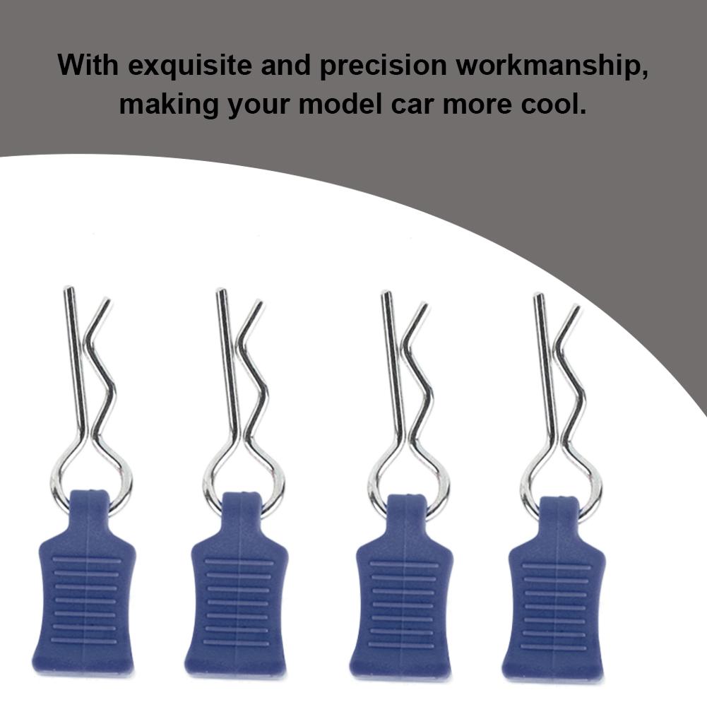 Karosserieklammer Befestigungshalter Set Zubehörteil für 18 110 112 RC-Car(Dunkelblau )
