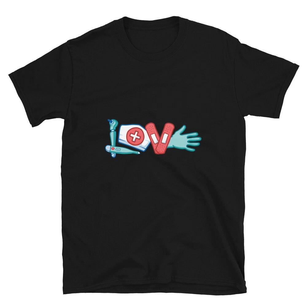 LOVE Nurse Doctor Medical Professional T-Shirt 3XL