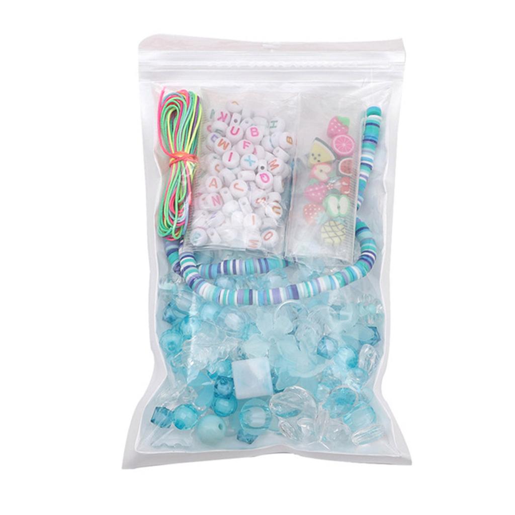 Buntes Perlen Handykette Bastelmaterial-Set Weiche Keramik Acrylperlen Set für DIY Charm Halskette Armband Schlüsselanhänger