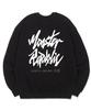 MONSTER REPUBLIC Authentic Logo White Sweatshirt Black_B130
