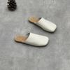 Moda GKTINOO 2025 Nuove Scarpe da Donna Fatte a Mano in Vera Pelle con Suola Morbida Casual Punta Tonda Slip-on Pantofole Piatte