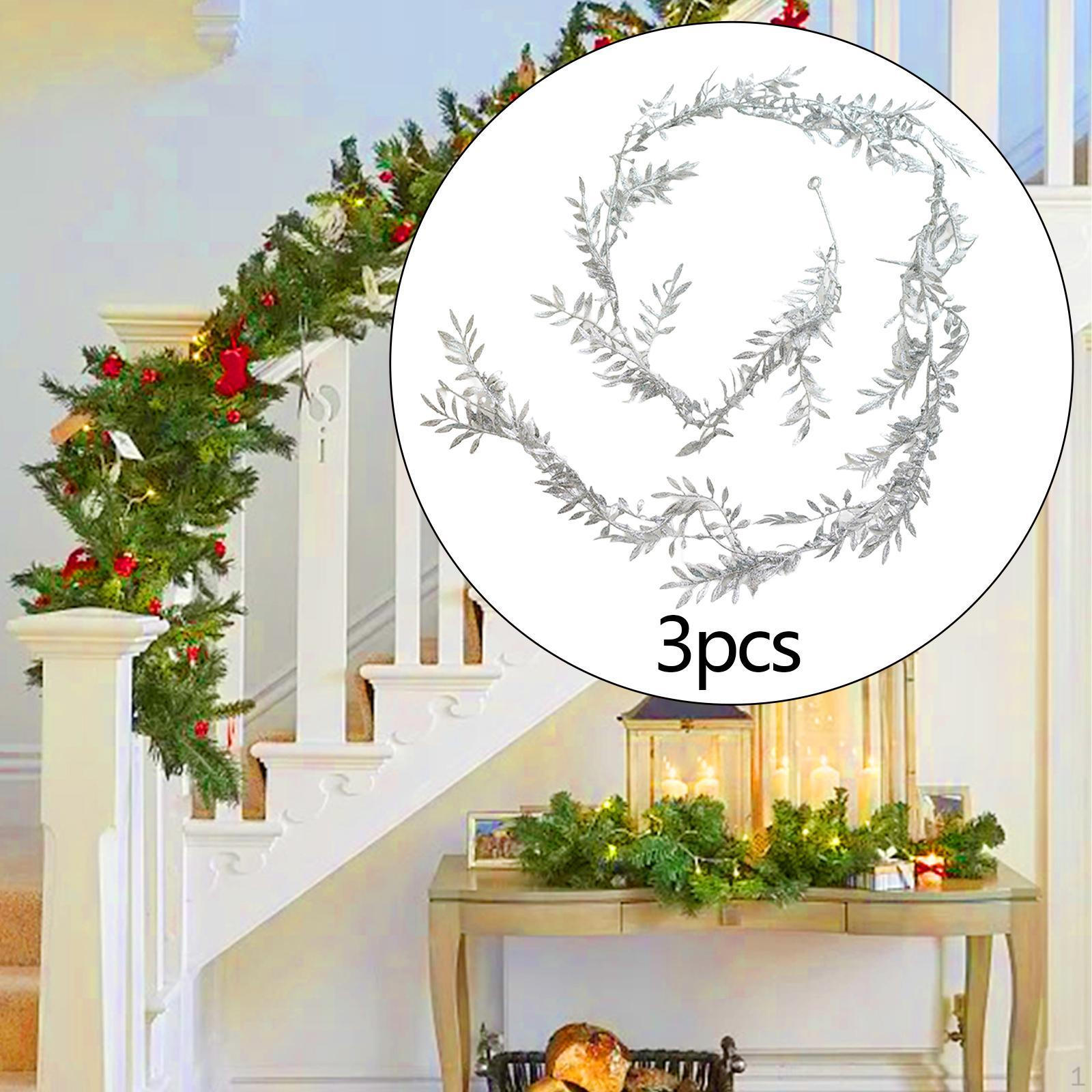 

3 шт. рождественских искусственных ротанговых нитей, искусственные осенние гирлянды, лозы для вечеринки Style C