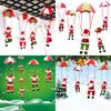 Charming Santa Claus Snowman Christmas Home Ceiling Decoration Parachute Doll Toy