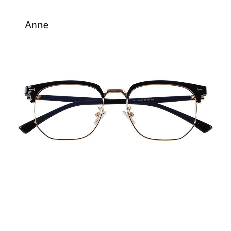 Half Frame Myopia Glasses Fashion Finished Shortsighted Eyeglasses Men Women Optical Goggles Diopter -1.0 -1.5 -2.0 -3.5 To -4.0