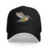 Ruby Throated Hummingbird Painting (no Background) Baseball Cap Ball Cap New In Hat Streetwear Girl Unisexs