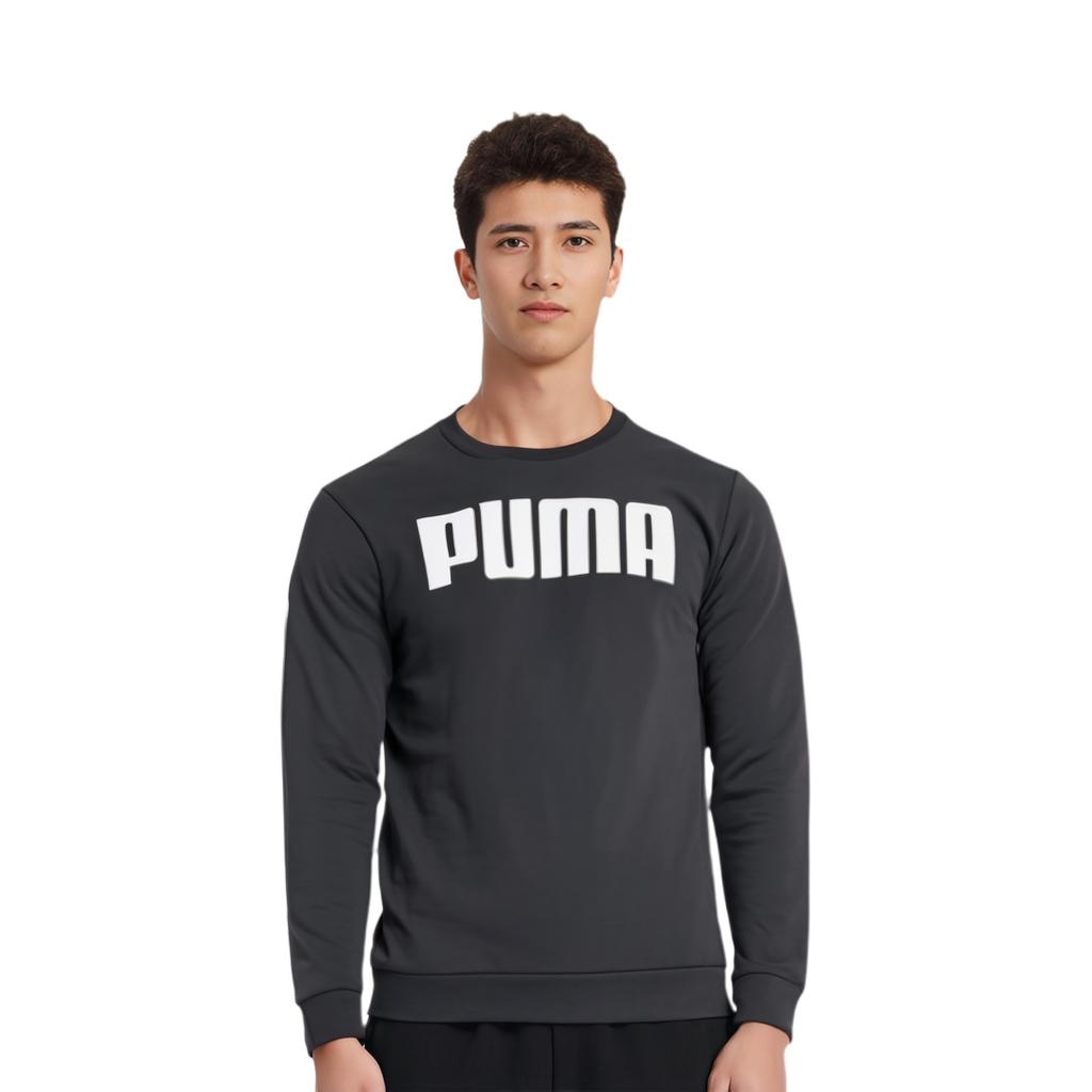 PUMA Logo Alphabet Round Neck Black Men's 855227-01