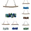 Sea Glass Wind Chime for Outside Handmade Coastal Style Blue Seaglass Art for Indoor Outdoor Garden Home Decor Housewarming Gift for Women