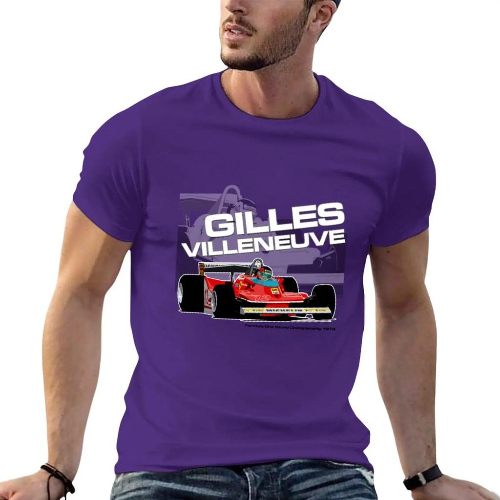 New Gilles Villeneuve - F1 1979 T-Shirt Tees Oversized T Shirt Oversized T Shirts T Shirts for Men Pack