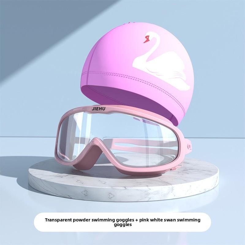 Swimming Goggles Anti-high Definition Waterproof and Anti-fog Myopia Adult Swimming Goggles Large Frame Swimming Glasses Swimming Equipment Supplies