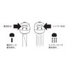 SANEI Spray Mixer Faucet for Hair 50cm No Rubber Two-Valve Washing, Shower/Straight Switch, Hose, Stopper, K37100-W
