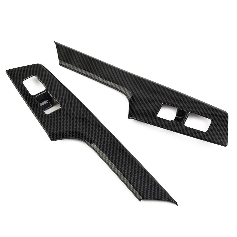 Trim Handle Bowl Cover ABS Car Accessories Carbon Fiber Style Door Parts Interior Decoration Replacement Trim Handle