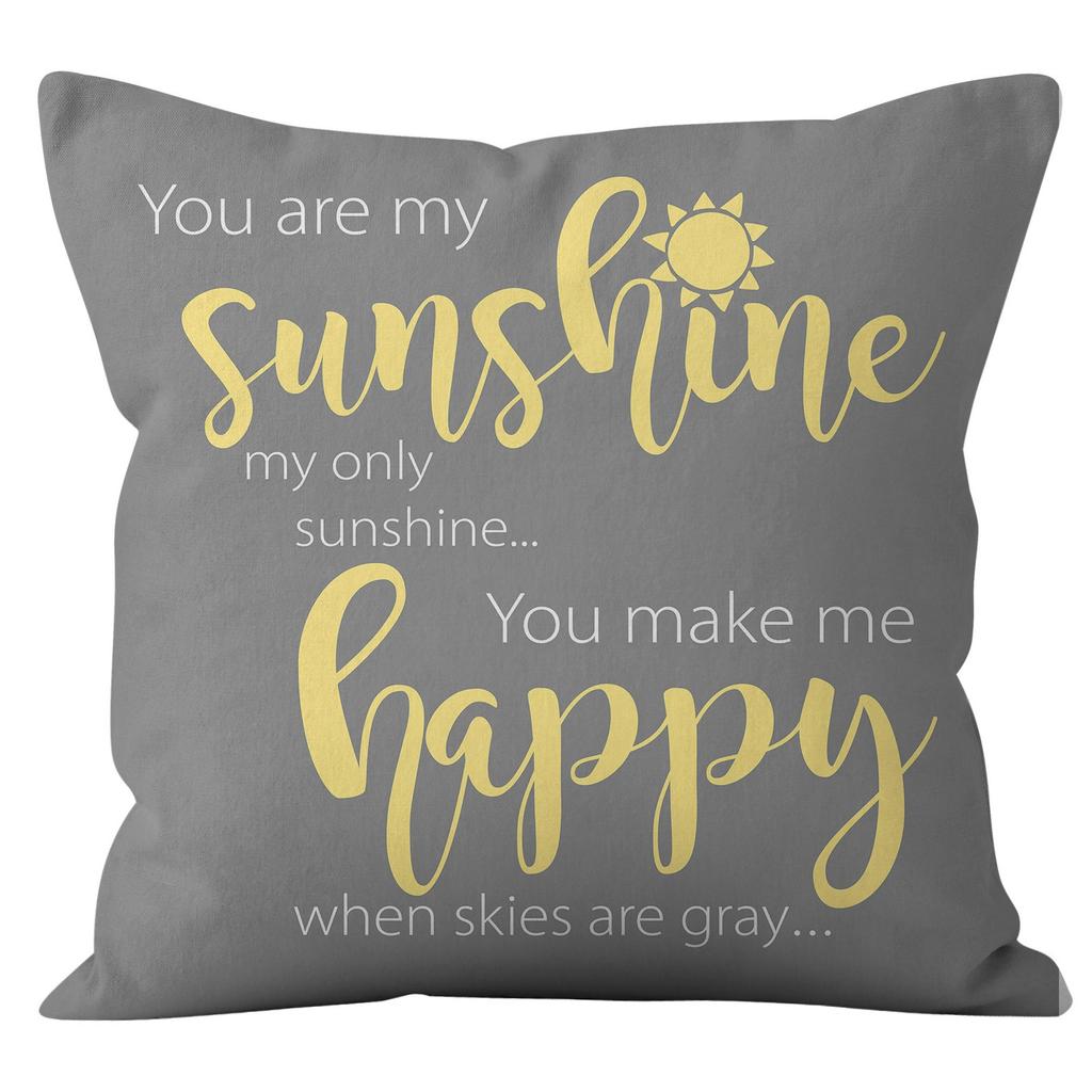 Fresh Daisy Letter Pillow Case Combination Home Sofa Pillow Cushion Cover