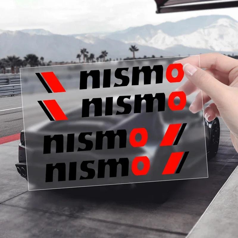 4PCS Car Door Handle Sticker Auto Badge Accessories For Nissan Nismo Logo Tiida Teana Qashqai Juke X trail Note Almera Skyline